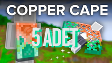 (OTO TESLİMAT) 5 Adet Minecraft Copper Cape