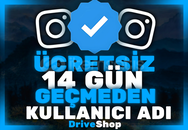 ⭐İNSTAGRAM 14 GÜN GEÇMEDEN KULLANICI ADI