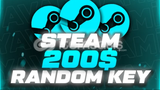 ⭐ OTO TESLİMl STEAM 200$ (7.100₺) RANDOM KEY ⭐