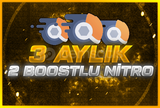 ⚡7/24 OTOMATİK | DİSCORD 3 AY + 2 BOOST NİTRO 