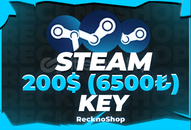 ⭐️ OTOMATİK | En Az 200$ (6500₺) Steam Key