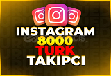 ⭐[OTOMATIK] Instagram 8000 Türk Takipçi⭐