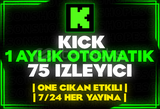 ⭐️[OTOMATİK] KİCK AYLIK 75 İZLEYİCİ⭐️