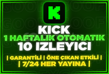 ⭐️[OTOMATİK] KİCK HAFTALIK 10 İZLEYİCİ⭐️