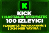 ⭐️[OTOMATİK] KİCK HAFTALIK 100 İZLEYİCİ⭐️