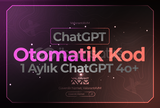 ⭐OTO KOD SİSTEMİ ⭐ 1 Aylık ChatGPT 4.o PLUS ⭐