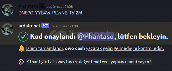 OwO Teslimat Botu OwO Teslimat Botu