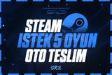 ⚡OTOMATİK TESLİM⚡ İstediğiniz 5 Oyun + Garanti