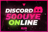 (HIZLI TESLİM) Discord 500 7/24 Aktif Üye