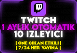 ⭐️[OTOMATİK] TWİTCH AYLIK 10 İZLEYİCİ⭐️