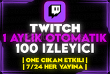 ⭐️[OTOMATİK] TWİTCH AYLIK 100 İZLEYİCİ⭐️