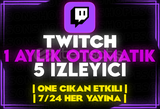 ⭐️[OTOMATİK] TWİTCH AYLIK 5 İZLEYİCİ⭐️