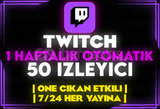 ⭐️[OTOMATİK] TWİTCH HAFTALIK 50 İZLEYİCİ⭐️