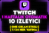 ⭐️[OTOMATİK] TWİTCH HAFTALIK 10 İZLEYİCİ⭐️