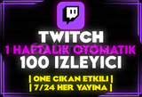 ⭐️[OTOMATİK] TWİTCH HAFTALIK 100 İZLEYİCİ⭐️