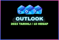 OUTLOOK 2023 TARIHLI HESAPLAR / 10 ADET