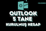 Outlook 5 Tane Kurulmuş Hesap