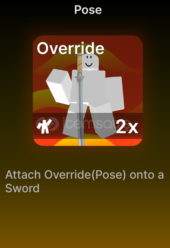 Override Pose Override Pose