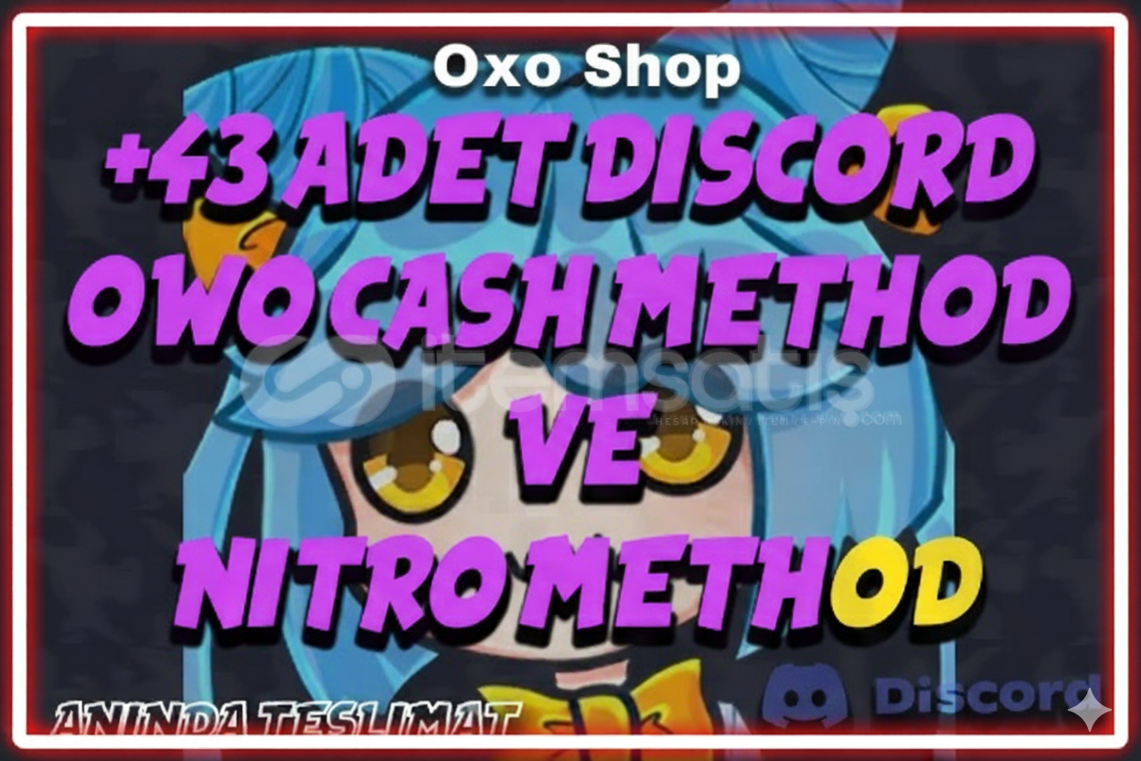 OWO CASH & NİTRO METHOD PAKETİ ⭐ Garantili OWO OWO CASH & NİTRO METHOD PAKETİ ⭐ Garantili OWO