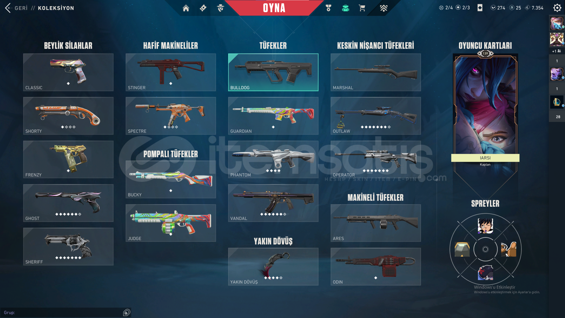 DOLU VALORANT HESABI ilk maille teslim edilecek DOLU VALORANT HESABI ilk maille teslim edilecek