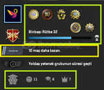 ÖZEL ! 25K OYUN+6 MADALYA 424 WİN 1522 SAAT 