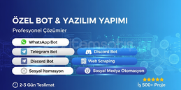 Özel Bot & Yazılım Yapımı - Hızlı Teslimat