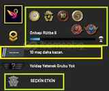 ÖZEL ! FACEİT+ 6 MADALYA 29 WİN 105 SAAT SEÇKİN