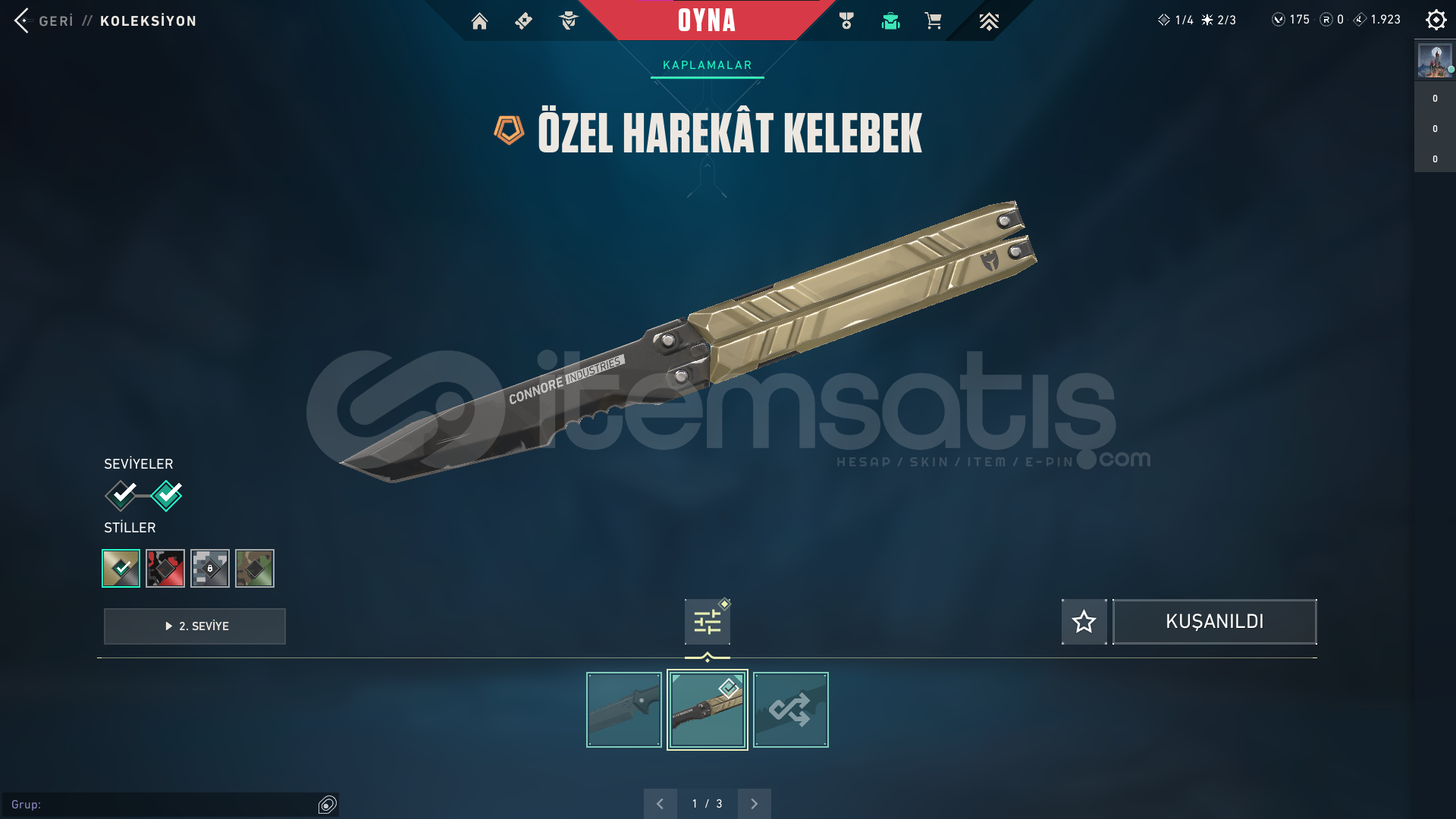 Özel Harekat Kelebek Bıçak +2 Skin İlk Mail Özel Harekat Kelebek Bıçak +2 Skin İlk Mail