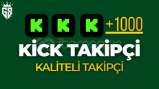 [ÖZEL] KİCK TAKİPÇİ ORGANİK +1000