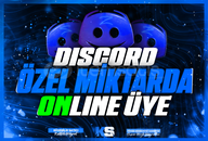 Özel Miktarda | Discord Çevrimiçi/Online Üye