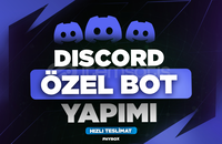 ÖZEL PROFESYONEL DISCORD BOT YAPIMI (SORUNSUZ)