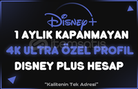 ⭐(ÖZEL PROFİL) Disney Plus 4K ULTRA HD⭐