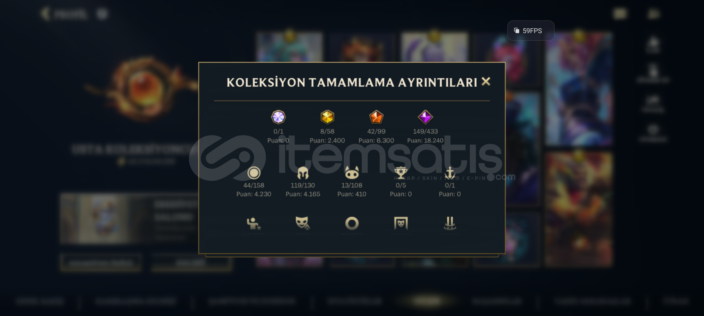 Özel seri dolu hesap Özel seri dolu hesap