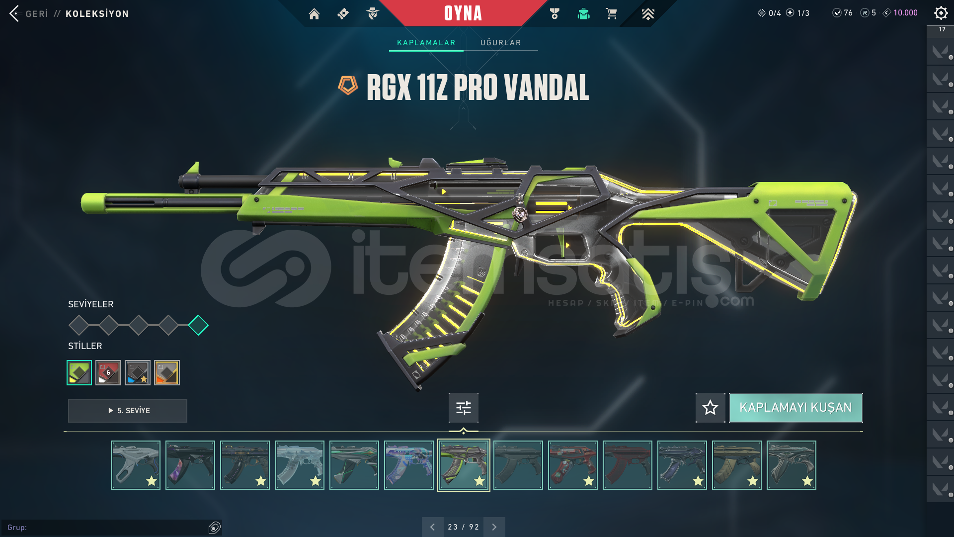 ÖZEL SKINLERLE DOLU (FULL + FULL) YÜCELİK HESAP ÖZEL SKINLERLE DOLU (FULL + FULL) YÜCELİK HESAP