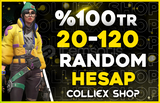 ✨ ÖZEL STOK ✨%100 TR 20-120 SKİN VİP RANDOM