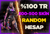 ✨ ÖZEL STOK ✨%100 TR 300-500 SKİN RANDOM