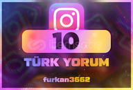 ⭐[Özelleştirilebilir] İnstagram 10 Türk Yorum⭐