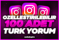 ⭐[Özelleştirilebilir] İnstagram 100 Türk Yorum⭐
