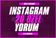 ⭐[Özelleştirilebilir] İnstagram 20 Türk Yorum⭐
