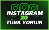 ⭐[ÖZELLEŞTİRİLEBİLİR) Instagram 20 Türk Yorum⭐