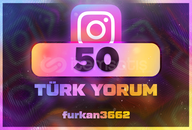 ⭐[Özelleştirilebilir] İnstagram 50 Türk Yorum⭐