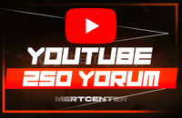 ⭐[ÖZELLEŞTİRİLEBİLİR] YOUTUBE 250 YORUM⭐
