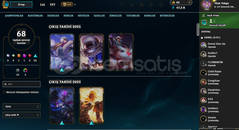 ÖZENLE KASILMIŞ GOLD HESAP 55+ SKİN MEVCUT