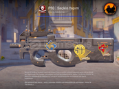 ⚡P90 | Seçkin Yapım 2x 2015 Sticker [Yatırım]