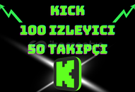 [Paket] 100 İzleyici (1 Saat) + 50 Takipçi