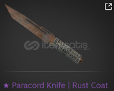 Paracord Knife | Rust Coat (Battle-Scarred)