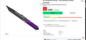 Paracord Knife | Ultraviolet Field-Tested
