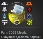 Paris 2023 Meydan Okuyanlar Çıkartma Kapsülü Paris 2023 Meydan Okuyanlar Çıkartma Kapsülü