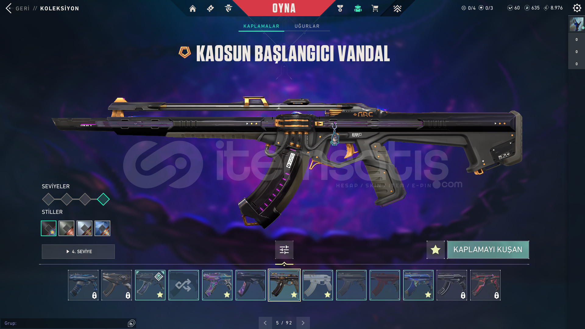 PAZARLIK VARR , 99 Skin ! Hesap Valorant mailli PAZARLIK VARR , 99 Skin ! Hesap Valorant mailli