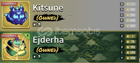 Perm Dragon Kitsune Gas 35K Robux hesap